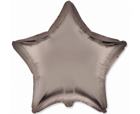 #BFK Balon foliowy 18" FX - Gwiazda (satynowy pieczarkowy), niepakowany