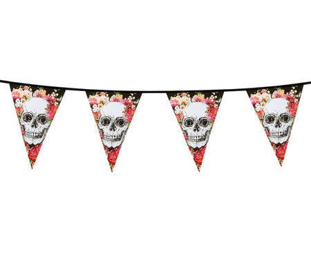 #DEGI Girlanda CZASZKA - day of the dead, (30 x 20 cm) 6 m