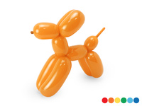Balony modeliny pastelowe 130cm z pompką, mix (1 op. / 30 szt.)