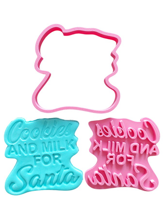Foremka do ciasteczek i pierników Cookie and milk for Santa