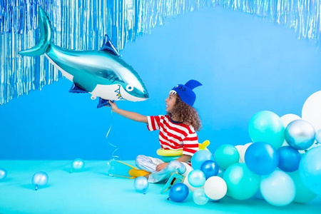 Balony Glossy 30cm, niebieski 10 szt. Party Deco