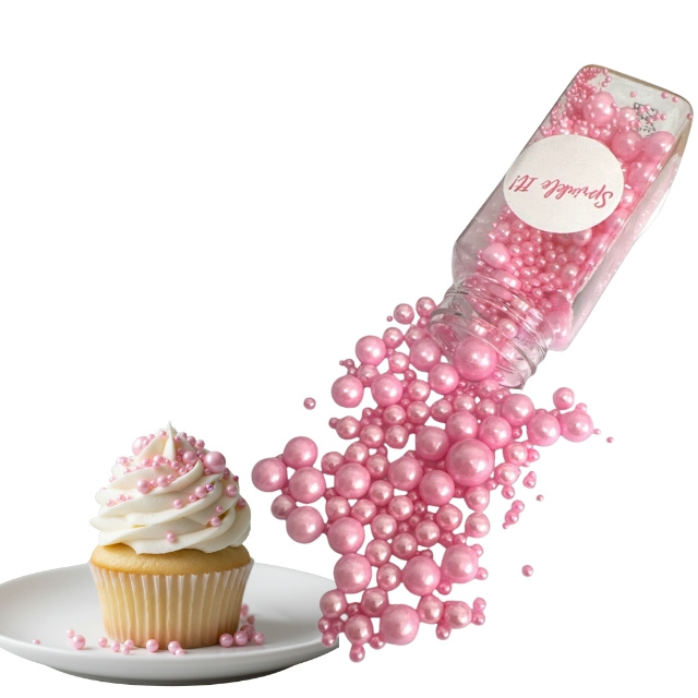 Posypka cukrowa PINK BUBBLES MIX 100g Sprinkle It - widok opakowania