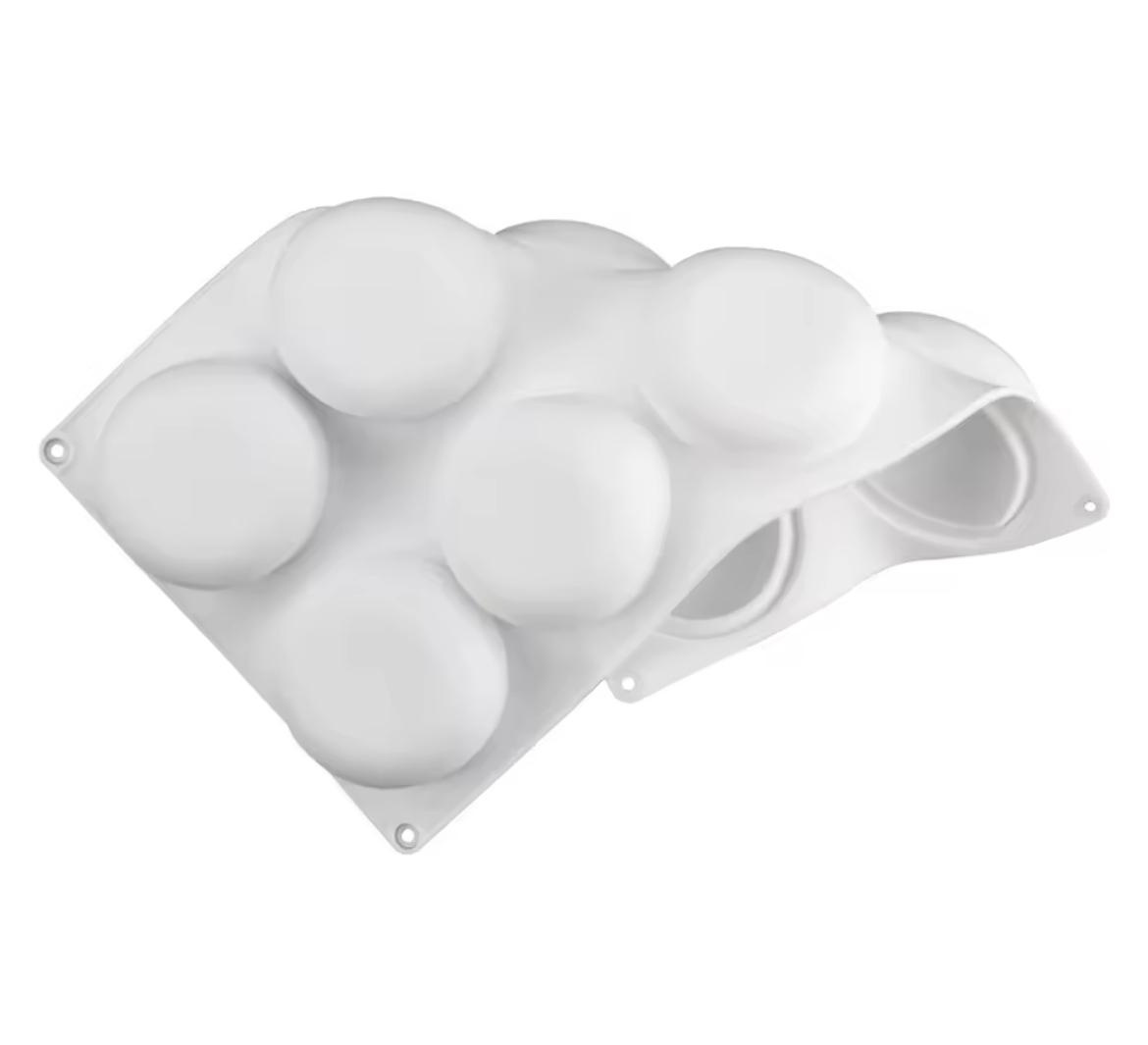 Silikonowa forma KAMYKI OKRĄGŁA - widoczne gniazda na monoporcje