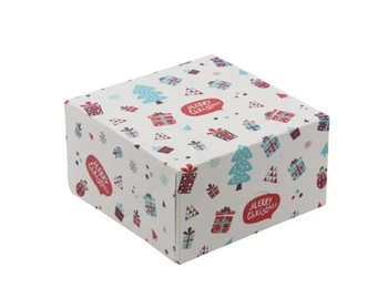 Świateczne pudełko na ciasto 13x13x7 cm