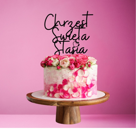 Topper na tort CHRZEST ŚWIĘTY WZ.VI 