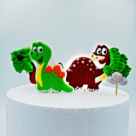 Figurki na tort DINOZAURY 2D WZ. II Slado
