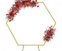 #BAS Stelaż heksagonalny, złoty, 200x200cm (20 elem.)