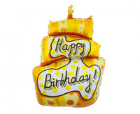 #BFK Balon foliowy Tort Happy Birthday, 53x79 cm KK