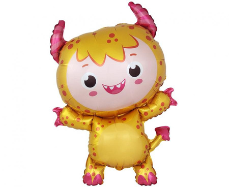 #BFK Balon foliowy 24" FX - Mały Potwór (żółty), pakowany