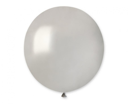#BL Balony G19 pastel 19" - Metallic Silver 038/ 25 szt.
