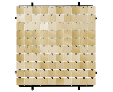 #DEI Panel dekoracyjny szampański, czarne tło typ B, 30x30 cm/ 100 kwadratów