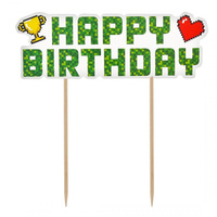 #DETO Dekoracja na tort Game On - Happy birthday