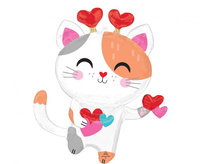 #BFK Balon foliowy SHP PURR-FECT VALENTINE KITTY