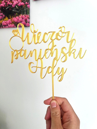 Topper na tort PERSONALIZOWANY WIECZÓR PANIEŃSKI WZ.I