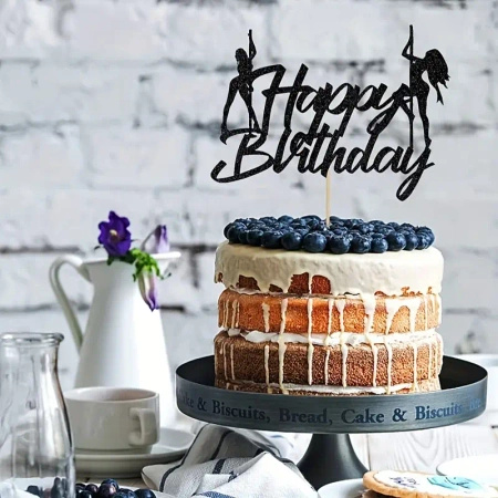 Papierowy topper na tort Happy Birthday 18 LAT DLA CHŁOPAKA TOPPER DLA FACETA
