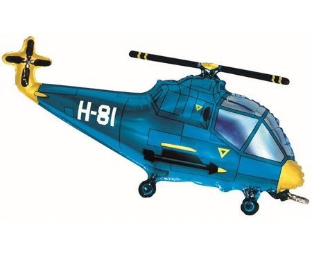 #BFK Balon foliowy 24" FX - "Helikopter" (niebieski), pakowany