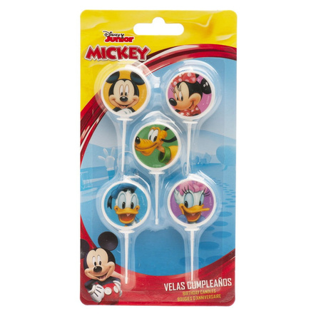 ŚwieczkI urodzinowe Myszka Mickey i przyjaciele 5 szt. DeKora