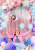 Balony Strong 27 cm, Koci Domek Gabi, mix (1 op. / 6 szt.)