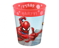#ZKUW Kubek wielokrotnego użytku Spiderman Crime Fighter Decorata Party, 1 szt. KK
