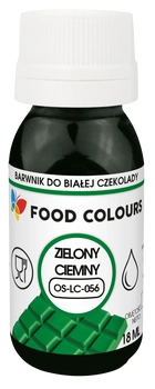 Barwnik do czekolady i mas tłustych CIEMNY ZIELONY 18 ml Food Colours