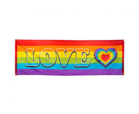 #DEBA Baner Rainbow 'Love' (74 x 220 cm)