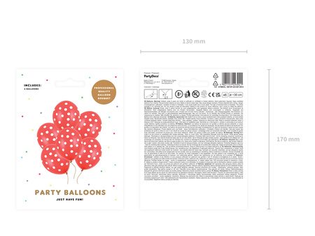 Balony 30cm, 18 & Brilliant, Pastel Black (1 op. / 6 szt.)