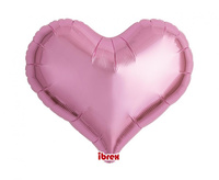 #BFK Balon Ibrex Hel, serce Jelly 18", Metallic Pink, 5 szt.