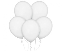 #BL Balony Decomex 11", pastel White, 100 szt.