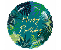 #BFK Balon foliowy 18", okragły, Tropical Birthday