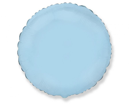 #BFK Balon foliowy 18" FX - "Okrągły" (niebieski delikatny)