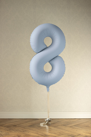 Balon foliowy Cyfra '9', 86cm, granat