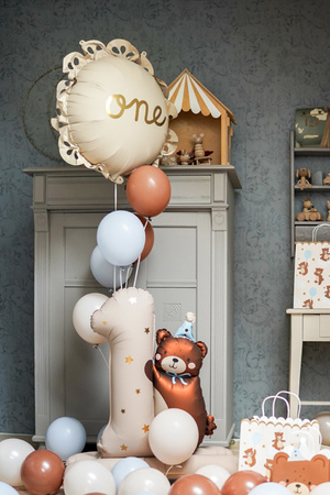 Rozety dekoracyjne Miś, zestaw, 30-35 cm (1 op. / 2 szt.)