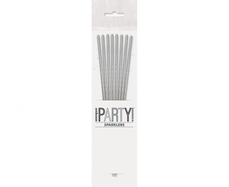 #ZOF Zimne ognie, srebrne, 18cm/ 8 szt.