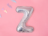Balon foliowy Litera ''B'', 35cm, holograficzny