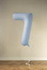 Balon foliowy Cyfra '8', 86cm, mocca