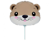 #BFK Balon foliowy 14" FX - Wydra (głowa), niepakowany