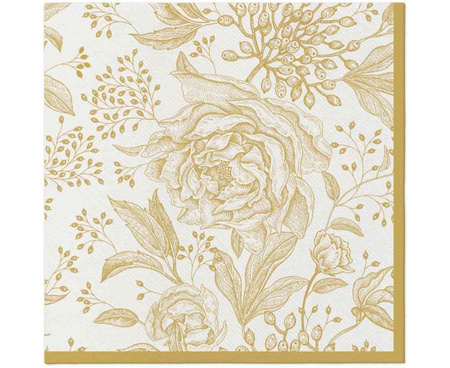 #ZSE Serwetki Airlaid Rose Peonies, 40x40 cm, 12 szt.