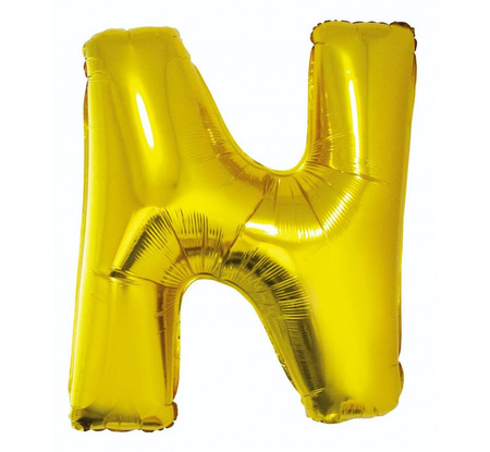 #BFK Balon foliowy "Litera N", złota, 89 cm KK