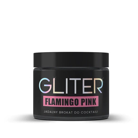 Jadalny brokat do napojów FLAMINGO PINK GLITER RÓŻOWY