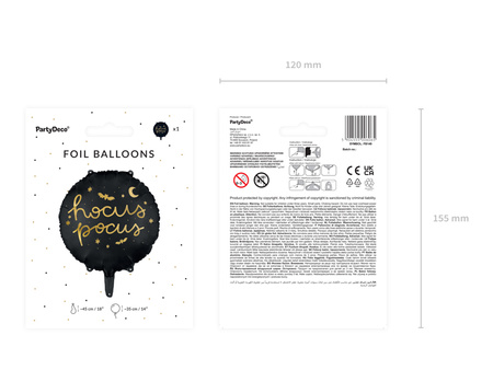 Balon foliowy Bride 45 cm, mix