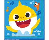 #ZSE Serwetki papierowe "Baby Shark" 33x33 cm, 16 szt.