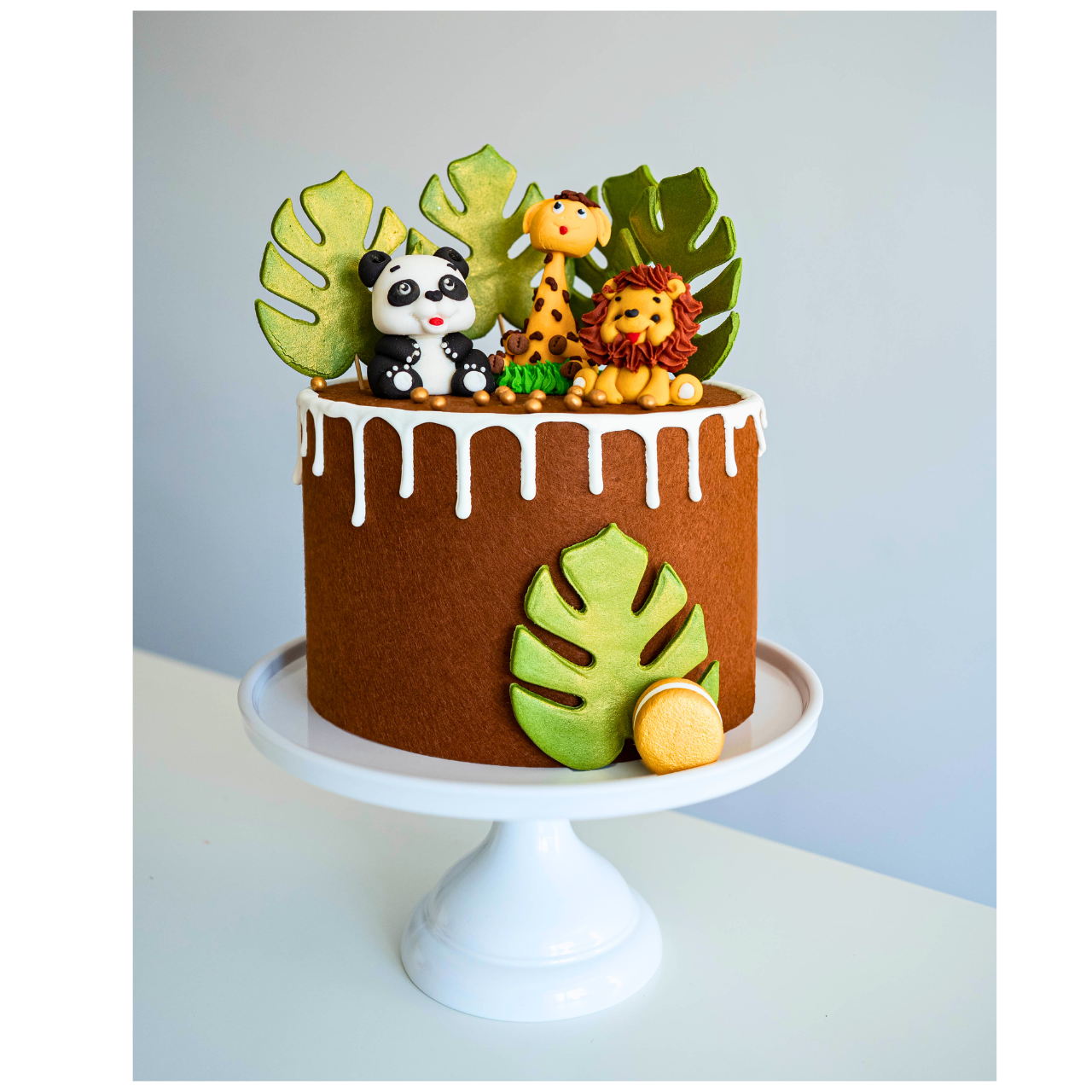 Jadalna dekoracja panda z masy cukrowej - detale i kolory