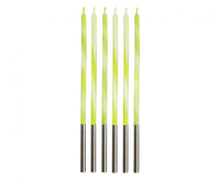 #SU Świeczki urodzinowe Candy, limonkowe 4.5x4.5x150mm, 6 szt. KK