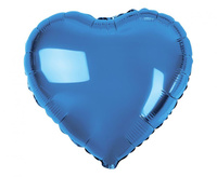 #BFK Balon foliowy "Serce", niebieskie, 18" KK