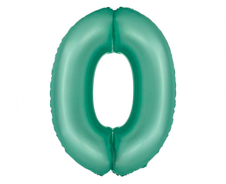 #BFC44 Balon foliowy Smart, Cyfra 0, miętowa matowa, 76 cm KK