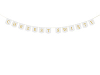 Baner ''Chrzest Święty'', 2 m, biały