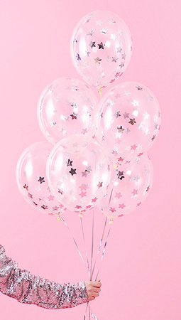 Balony Rainbow 23cm metalizowane, różowe złoto (1 op. / 100 szt.)