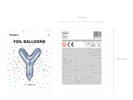 Balon foliowy 60th Birthday, złoty, 45cm