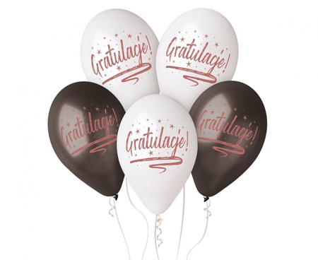 #BL Balony Premium Hel Gratulacje!, 13 cali/ 5 szt.
