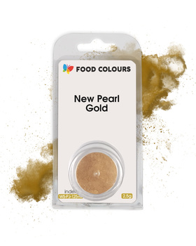 Barwnik w proszku NEW PEARL GOLD Mini Jar 2,5g Food Colours